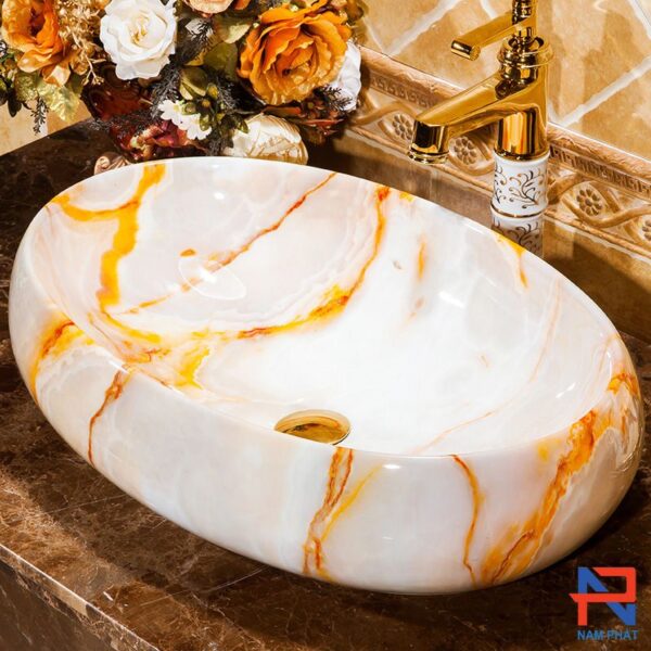 Chậu Sứ Mỹ Thuật Cao Cấp NPSM036