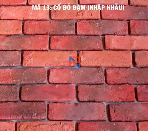 Gạch giả cổ đỏ đậm NPGC005