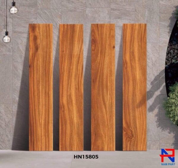 Gạch giả gỗ - Gạch vân gỗ 15x80cm EHNP15805