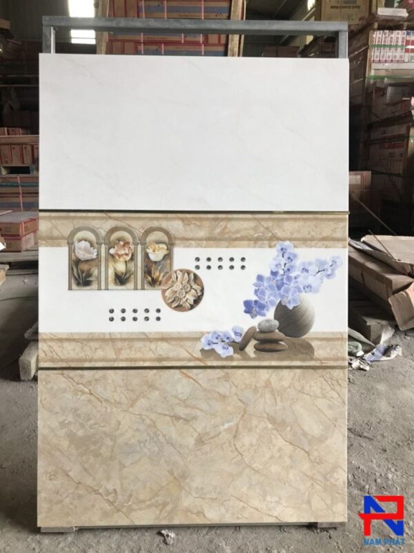 Gạch men bóng ốp tường nhà vệ sinh kích thước 30x60 - NPNT018
