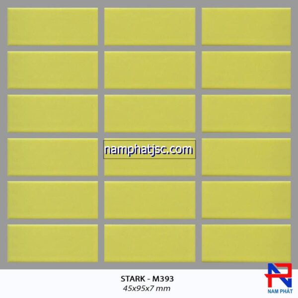 Gạch thẻ China ốp tường kích thước 45x95mm NPM393