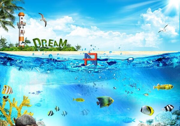 Gạch Tranh 3D Biển - Đại Dương BGT3D08