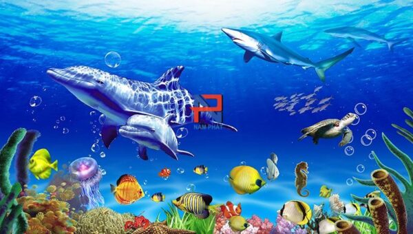 Gạch Tranh 3D Biển - Đại Dương BGT3D05