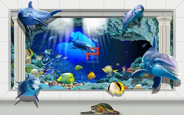 Gạch Tranh 3D Biển - Đại Dương BGT3D02