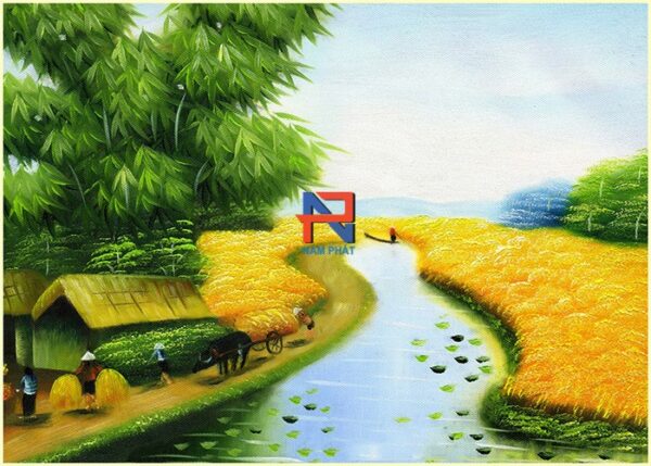 Gạch Tranh 3D Đồng Quê DGT3D04