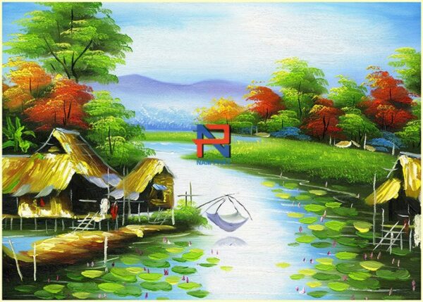 Gạch Tranh 3D Đồng Quê DGT3D06