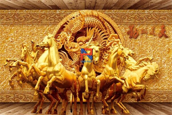 Gạch Tranh 3D Mã Đáo Thành Công MGT3D6