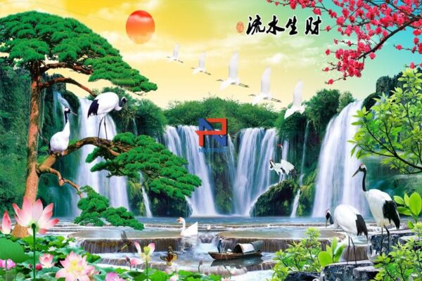 Gạch Tranh 3D Thác Nước - GT3D05