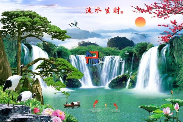 Gạch Tranh 3D Thác Nước - GT3D06