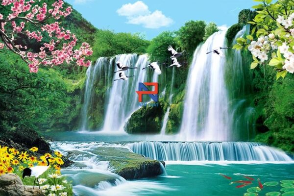 Gạch Tranh 3D Thác Nước - GT3D08