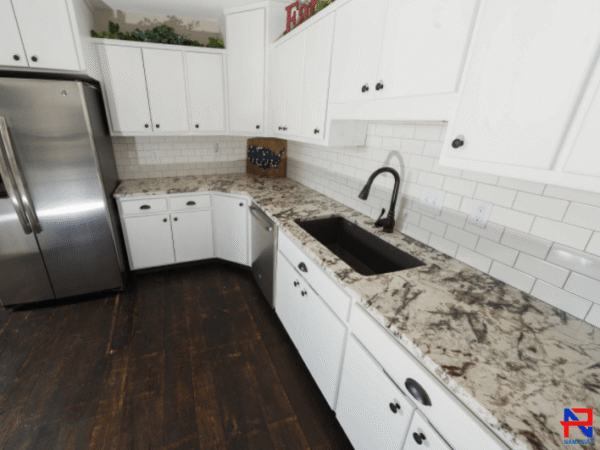 Đá làm bàn bếp Granite White Orion NPB027